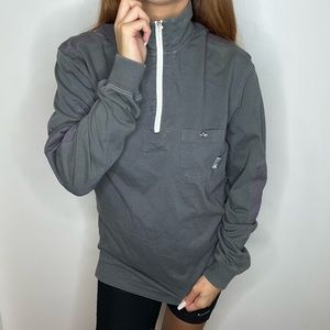 Jordan grey 1/4 zip up sweatshirt jordan pocket sweater M